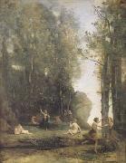 Idylle antique (Cache-cache) (mk11), Jean Baptiste Camille  Corot